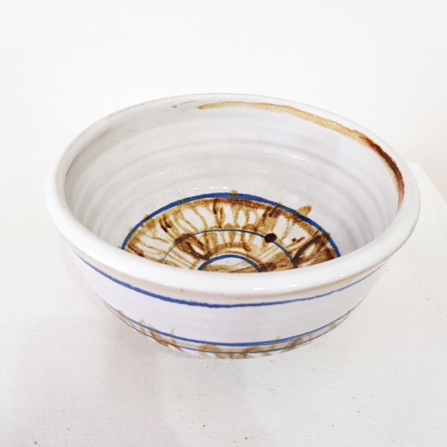 'Medium Brown and Blue Bowl' by artist Robyn Cove